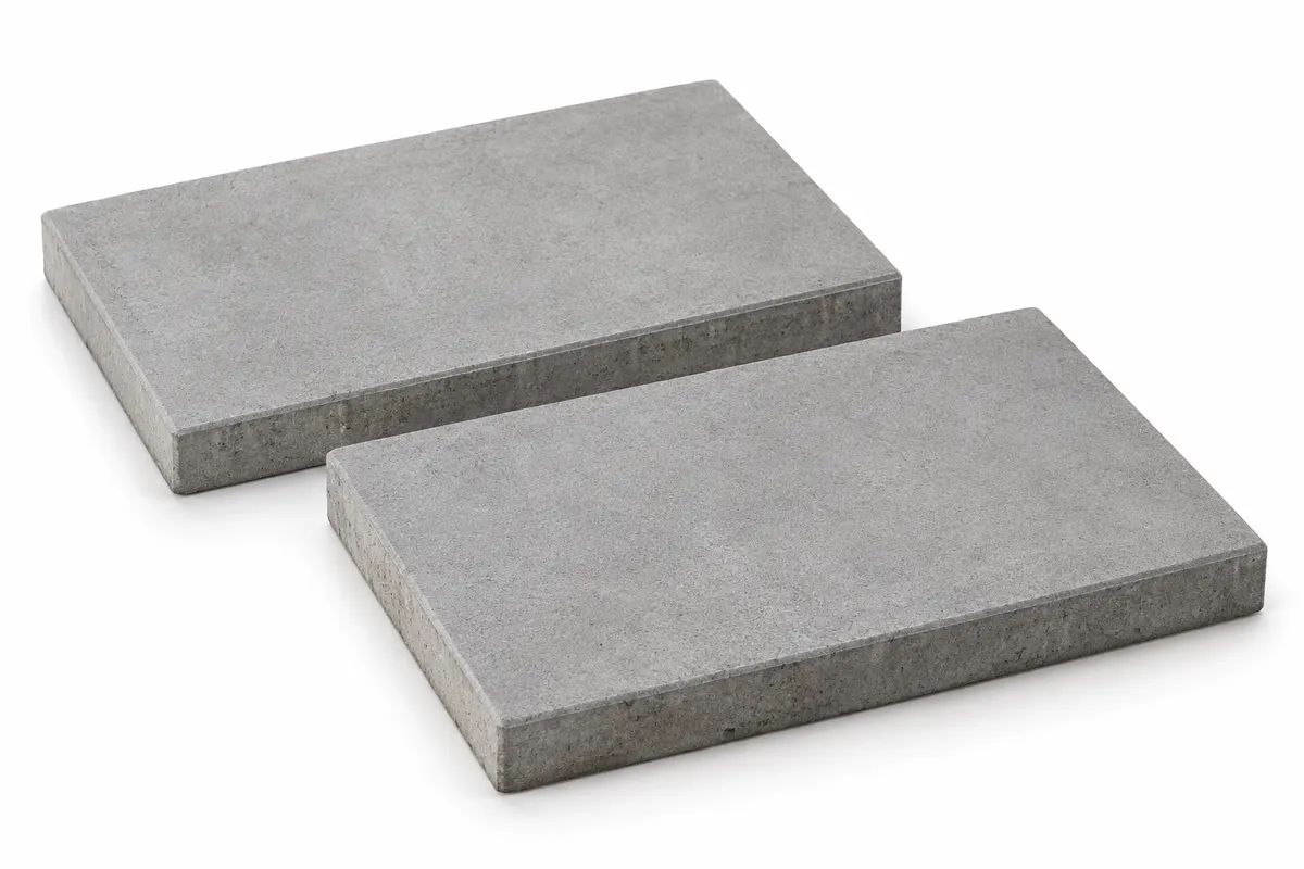 Terrassenplatte Beton L × B × H 60 × 40 × 4 cm, glatt, grau
